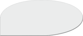LEDSCREEN Funkschutzplatte Tropfenform