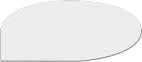 LEDSCREEN Funkschutzplatte Tropfenform