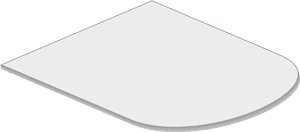 LEDSCREEN Funkschutzplatte Rundbogenform